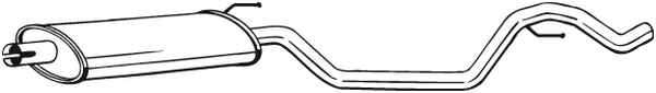 Centre Muffler Opel VECTRA C · Opel VECTRA C GTS · Vauxhall VECTRA Mk II