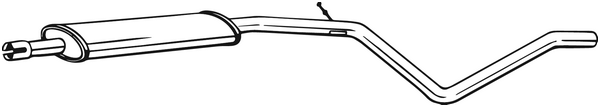 Centre Muffler Renault LOGAN I · Dacia LOGAN