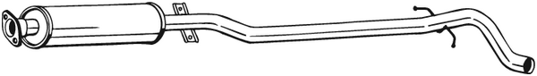 Centre Muffler Volvo V70 II