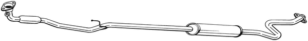 Centre Muffler Toyota YARIS