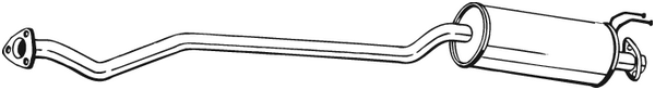 Centre Muffler Honda CIVIC VII Hatchback