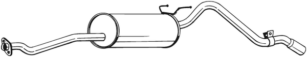 Rear Muffler Toyota HILUX V Pickup · Vw TARO