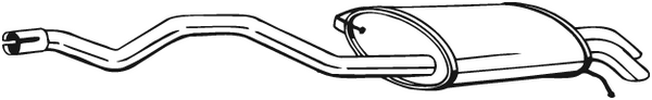Rear Muffler Vw MULTIVAN T5 · Vw TRANSPORTER T5 Van · Vw TRANSPORTER T5 Bus