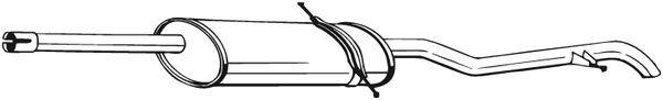 Rear Muffler Mercedes-Benz VANEO