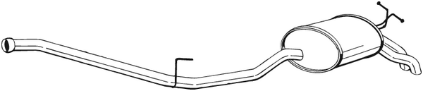 Rear Muffler Mercedes-Benz E-CLASS