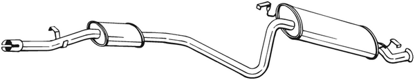 Rear Muffler Fiat SEICENTO / 600 · Fiat SEICENTO / 600 Hatchback Van