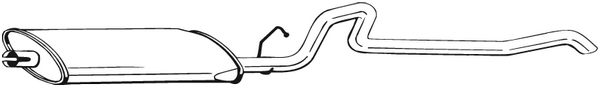 Rear Muffler Jeep CHEROKEE