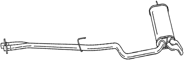 Rear Muffler Mercedes-Benz E-CLASS T-Model