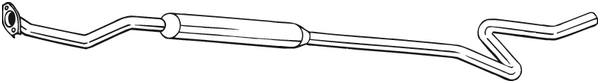 Centre Muffler Peugeot 207
