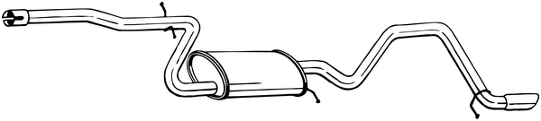 Rear Muffler Vw GOLF PLUS V · Vw GOLF VI · Vw GOLF VI Van