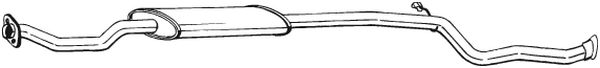 Centre Muffler Citroën SAXO · Citroën SAXO Hatchback van · Peugeot 106 I