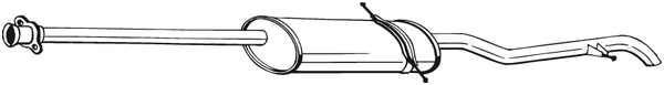 Rear Muffler Mercedes-Benz A-CLASS