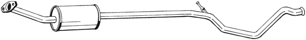 Centre Muffler Peugeot 307 SW · Peugeot 307 Break