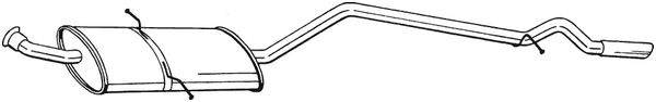 Rear Muffler Mercedes-Benz A-CLASS