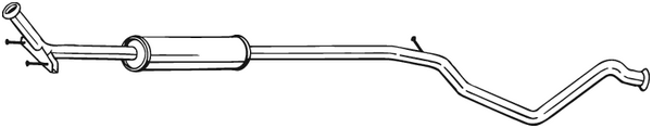 Centre Muffler Peugeot 307 SW · Peugeot 307 Break