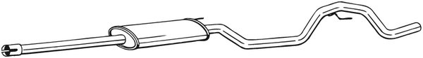 Centre Muffler Opel VECTRA C · Opel VECTRA C GTS · Vauxhall VECTRA Mk II