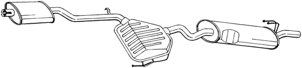 BOSAL back silencer 292-121