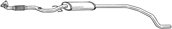 Centre Muffler Opel CORSA D · Opel CORSA D Hatchback Van · Vauxhall CORSA Mk III