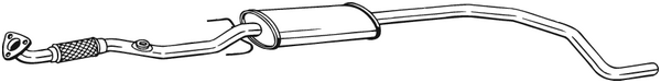 Centre Muffler Opel CORSA D · Opel CORSA D Hatchback Van · Vauxhall CORSA Mk III