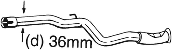 Repair Pipe, catalytic converter Citroën SAXO · Citroën SAXO Hatchback van · Peugeot 106 I