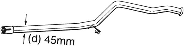 Repair Pipe, catalytic converter Peugeot 206 Hatchback · Peugeot 206 Van
