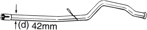 Repair Pipe, catalytic converter Peugeot 206 Hatchback