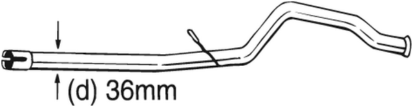 Repair Pipe, catalytic converter Peugeot 206 Hatchback