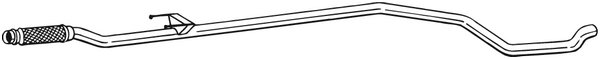 Exhaust Pipe Peugeot 206+