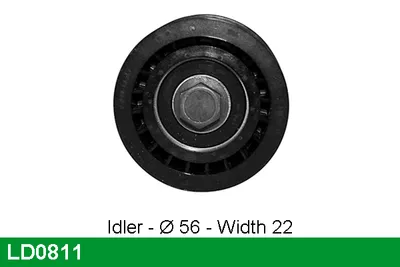 Tension pulley, toothed strap LUCAS LD0811