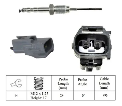 Sensor, exhaust gas temperature Suzuki GRAND VITARA II