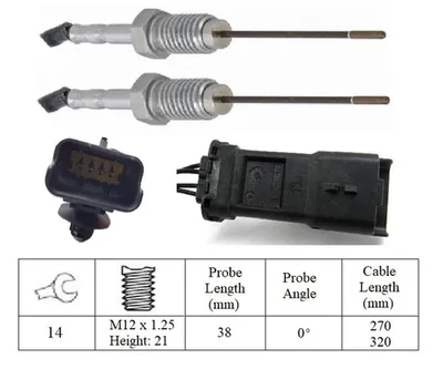 Sensor, exhaust gas temperature Citroën JUMPER II Bus · Citroën JUMPER II Van · Citroën JUMPER II Platform/Chassis
