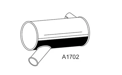 Central/posterior silencer XXLMARMITTEITALIANE A1702