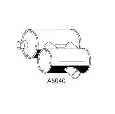 Central/posterior silencer XXLMARMITTEITALIANE A5040