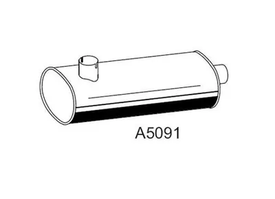 Central/posterior silencer XXLMARMITTEITALIANE A5091