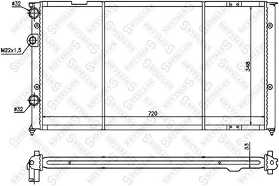 Radiator, engine cooling Vw PASSAT B3/B4 · Vw PASSAT B3/B4 Variant