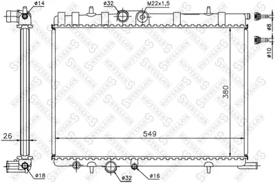 Radiator, engine cooling Citroën C25 Bus · Citroën BERLINGO / BERLINGO FIRST Box Body/MPV · Citroën BERLINGO / BERLINGO FIRST MPV