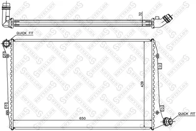 Radiator, engine cooling Audi A3 · Audi A3 Sportback · Audi A3 Convertible
