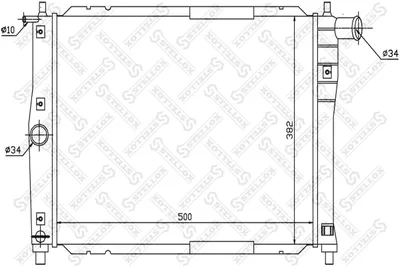 Radiator, engine cooling Daewoo LANOS Saloon · Daewoo NUBIRA · Daewoo NUBIRA Wagon