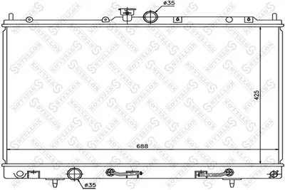 Radiator, engine cooling Mitsubishi OUTLANDER I