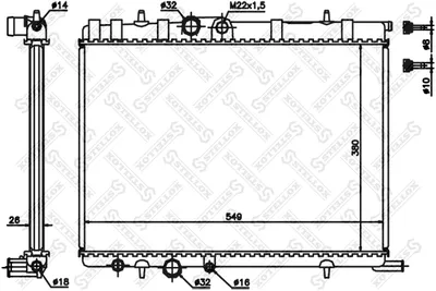 Radiator, engine cooling Citroën BERLINGO / BERLINGO FIRST Box Body/MPV · Citroën BERLINGO / BERLINGO FIRST MPV · Citroën XSARA