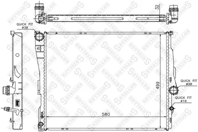 Radiator, engine cooling Bmw X3