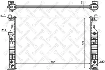 Radiator, engine cooling Mercedes-Benz G-CLASS · Mercedes-Benz M-CLASS · Mercedes-Benz R-CLASS