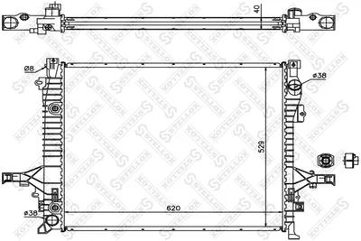 Radiator, engine cooling Volvo XC90 I