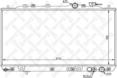Radiator, engine cooling Hyundai SONATA II · Hyundai SONATA III