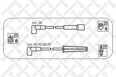 Ignition Cable Kit Daewoo NEXIA · Daewoo NEXIA Saloon