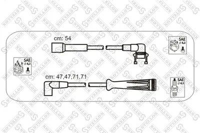 Ignition Cable Kit Renault RAPID Box Body/MPV · Renault CLIO I · Renault 19 I