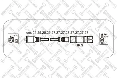 Ignition Cable Kit Chrysler CROSSFIRE · Mercedes-Benz G-CLASS · Mercedes-Benz C-CLASS