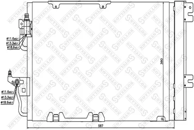 Condenser, air conditioning Opel ASTRA G Hatchback · Opel ASTRA H · Opel ASTRA H Estate