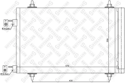 Condenser, air conditioning Citroën C4 Coupe · Citroën C4 I · Citroën C4 PICASSO I MPV