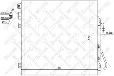 Condenser, air conditioning Nissan KUBISTAR Van · Renault CLIO I · Renault KANGOO